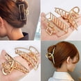 thumbnail image 3 of Accesorios para el cabello con clip de tiburón-Clip cruzado + Clip giratorio + Clip para el cabello medio redondo + Clip para el cabello cuadrado-4pcs Ormromra WMPH-809, 3 of 5