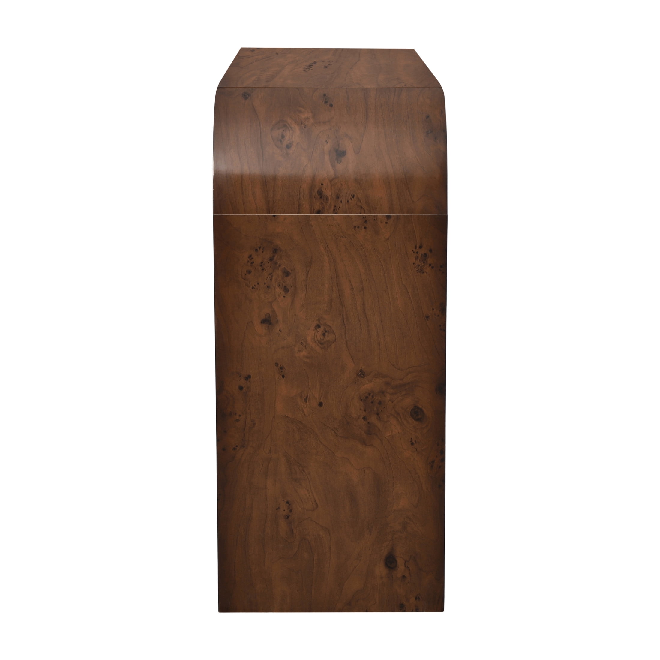 Christopher Knight Home 64" Minimalist Wooden Console Table for Entryway, Waterfall Design, Walnut