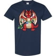 thumbnail image 3 of Inktastic Dragon Holding Dice Christmas Lights T-Shirt, 3 of 5