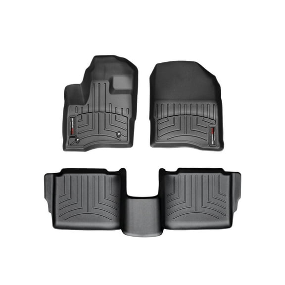 WeatherTech Custom Fit FloorLiners compatible with 2010-2010 Ford Taurus - 1st & 2nd Row, Black