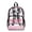 Soccer Ball Salamander Pattern, variant on Whosucclay Colorful Bow with Scales 17 Inch Travel Bag, Side Pockets Clear Backpack, Wide Shoulder Straps Front Pocket Daypack for Elementary High School