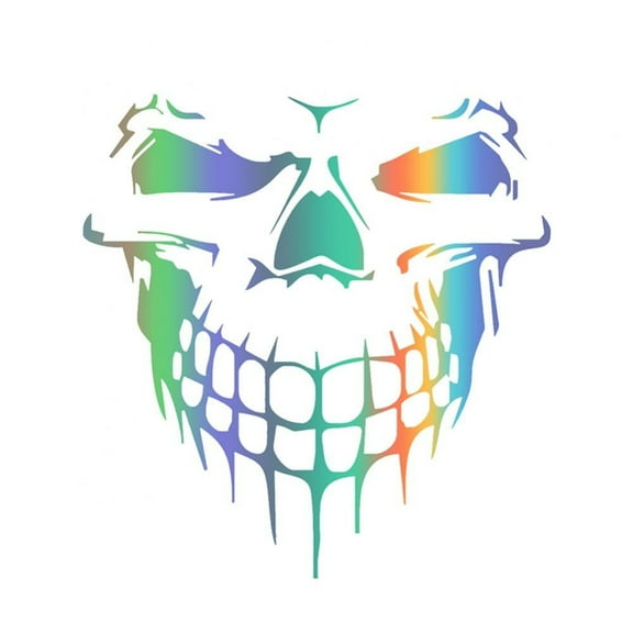 3pcs Universal Skull Car Hood Decal Sticker,Cool Skull Stickers for Truck, SUV, Self-Adhesive Car Decal Vinyl Stickers Car Body Side Decals and Signs Car Styling Accessories for Engine Hood Bumper