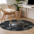 thumbnail image 4 of Round Rug 4Ft Washable Non-Slip, Farmhouse Shields Circle Area Rugs for Living Room Bedroom, Modern Vintage Shabby Chic Plaid Indoor Floor Mats Carpet Runner for Home Decor Aesthetic, 4 of 8
