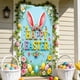 thumbnail image 5 of CaiYueKe Easter Door Cover Curtain Decoration for Spring Holiday Party, Bunny Egg Themed Hanging Door Banner Wall Decor, Festive Home Indoor Outdoor Welcome Sign with Religious Cross Pattern, 5 of 7