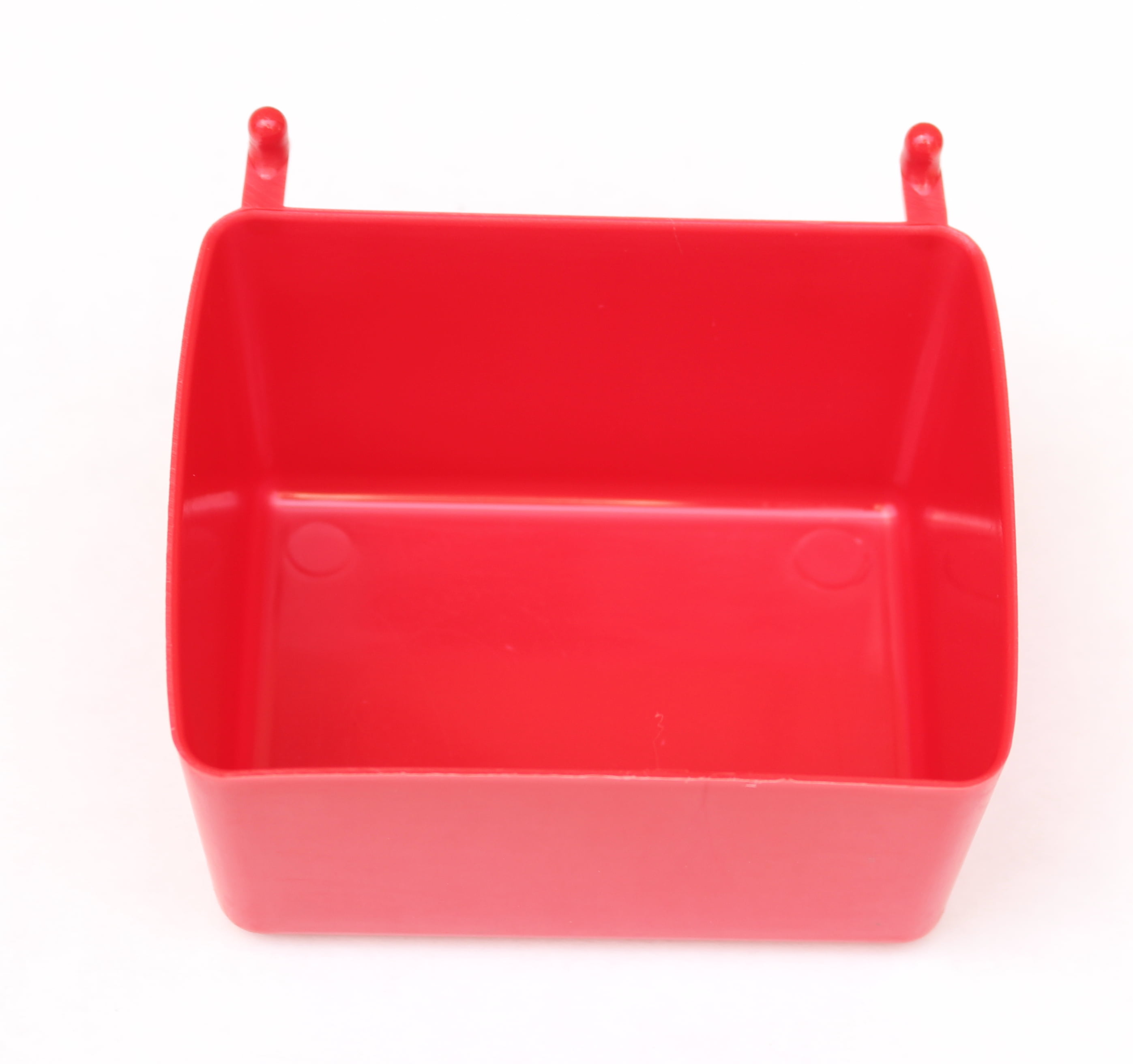 10 Pack JSP Brand Small Plastic Red Pegboard Storage/Part Bins 