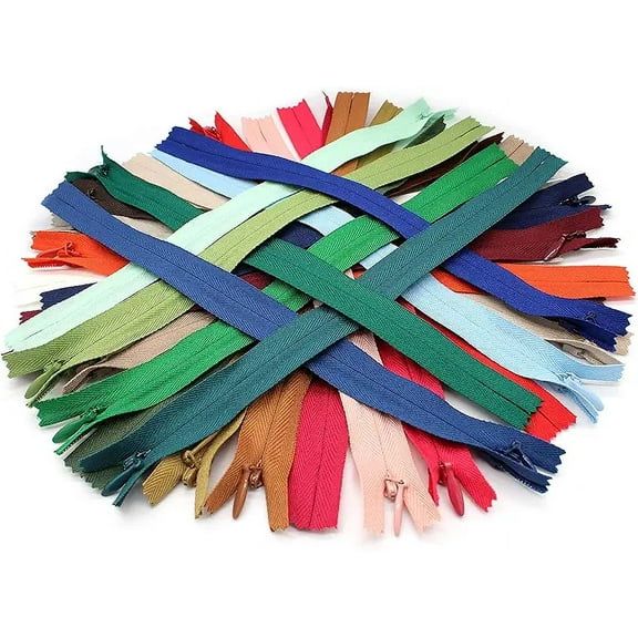 Unique Invisible Zipper Assortment of Colors YKK Conceal ~ Closed Bottom (Chose Your Own Size and Qty) (25 Zippers, 14 inch)