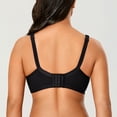 thumbnail image 3 of DELIMIRA Women's Wireless Plus Size Full Coverage Lace Bra Cotton Unlined Comfortable, 3 of 5