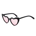 thumbnail image 1 of Gafas de sol en forma de corazón, gafas para mujeres, niñas, niños, niños, compras, viajes, accesorios para fiestas Negro y rojo Baoblaze Gafas de sol en forma de corazón, 1 of 6