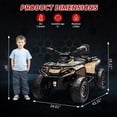 thumbnail image 6 of 24V Licensed Can-Am Electric ATV for Kids,2 Seater Ride On Car Toy, 4WD Ride On Car with Bluetooth, Led Lights, Leather Seats, and 5 Mph Max Speed, 6 of 6