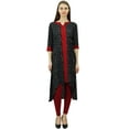 thumbnail image 3 of Phagun Designer Printed Tunic Ethnic Indian Kurta Asymmetrical Cotton Kurti Blouse, 3 of 8