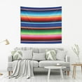 thumbnail image 5 of FREEAMG Mexican Serape Blanket Stripes Tapestry Aesthetic Tapestry Wall Hanging for Home Decor 60" x 40" Inches, 5 of 6