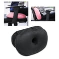 thumbnail image 4 of Cojín de asiento de espuma viscoelástica cómodo y plegable, soporte para la espalda y los glúteos. Negro, 4 of 8