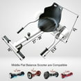thumbnail image 4 of Cynetus Adjustable HoverCart HoverKart Go Cart Hover Cart Seat Hoverboard Seat Attachment for Electric Hoverboard self-stabilizing Scooter, 4 of 7