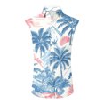 thumbnail image 2 of Hogleaql Men's Casual Button Down Shirts Sleeveless Hawaiian Shirts Tropical Graphic Vacation Fashion Beach Tshirt Wine 2XL, 2 of 6
