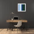 thumbnail image 3 of Grayscale 20x20 White Modern Wood Framed Museum Art Print Titled - Pinstripes V, 3 of 4