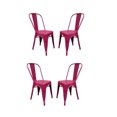 thumbnail image 1 of Chaise de salle à manger Tolix Roch en métal, ensemble de 4 chaises en métal, 1 of 3