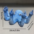 thumbnail image 5 of Decoración de adornos de acuario de pulpo, vida marina artificial azul, dedos brillantes que mejoran el atractivo visual, adecuado para varias peceras, 5 of 5