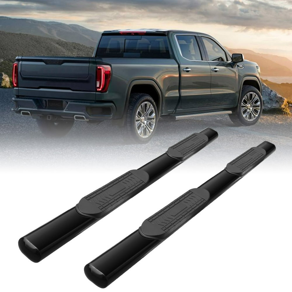 HERCHR For 20042008 Ford F150 SuperCrew Cab 5 Oval Black Powder Steel