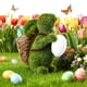 thumbnail image 4 of Conejo Pascua resina adorno animales pequeños plástico espuma., 4 of 6