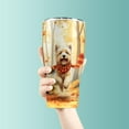thumbnail image 3 of Welcome Fall Cairn Terrier Strolling Through the Autumn Maple Forest 30oz Stainless Steel Tumbler Insulated Cup with Lid Cairns Dog Lover - 12012, 3 of 5