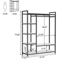 thumbnail image 6 of Tribesigns Freestanding Closet Organizer Clothes Garment Rack with Storgae Shelf, 6 of 6