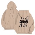 thumbnail image 3 of WILLBEST Sudaderas En Pareja para Hombre, Otoño e Invierno, Moda Informal, Letras Estampadas, Suéter con Capucha De Manga Larga Mediana​​, 3 of 7
