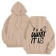 thumbnail image 3 of WILLBEST Sudaderas En Pareja para Hombre, Otoño e Invierno, Moda Informal, Letras Estampadas, Suéter con Capucha De Manga Larga Chica, 3 of 7