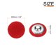 thumbnail image 2 of Uxcell 10 piezas de botones cubiertos de tela de 0.8" redondos para suéteres con shank de aluminio, color rojo, 2 of 7