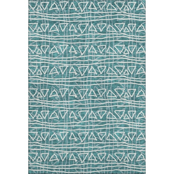Dalyn Rugs Premium Machine Washable Mayfield AMF730 Teal 3' x 5' Rug