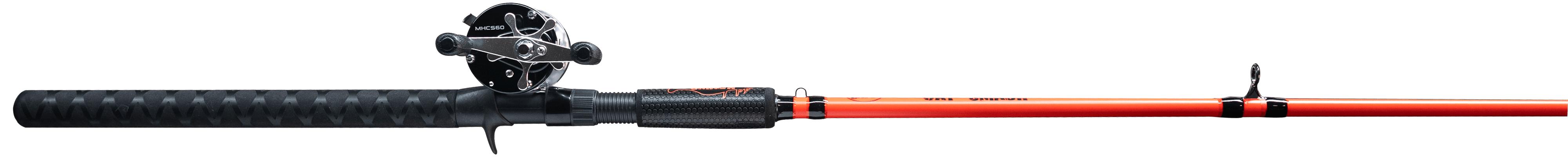 Lew's CAT Smash Casting Reel and Fishing Rod Combo, 7-Foot 2-Inch Rod, Red