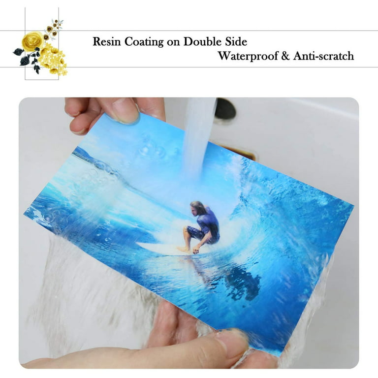 50Pcs/set Double Sided Photo Glossy Photographic High-Gloss Waterproof Paper  For Inkjet Printer Photographic Paper - AliExpress