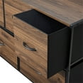 thumbnail image 6 of Mainstays 5 Drawer 40" Wide Fabric Storage Dresser for Bedroom, Brown, 6 of 8