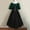 Green, variant on Idoravan Summer Dresses for Women Clearance Women's Round Neck Dress Flare Sleeve Off Shoulder Medieval Vintage Dresses with Corset Patchwork Ball Gown