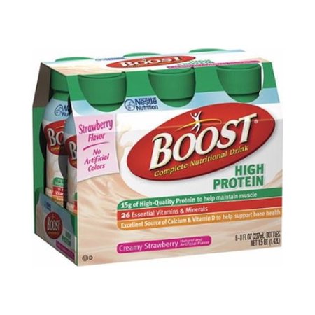 Boost Original Creamy Strawberry  8 oz, Bottle, Case of 24, 2 Pack