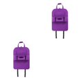 thumbnail image 3 of Kenally Multi-funcional Auto asiento trasero almacenamiento organizador titular Multi-Bolsillo viaje gran capacidad coche colgante bolsa bolsa púrpura 2piezas Kenally CBP030671, 3 of 5