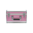thumbnail image 3 of Cosmetiquera Neceser Profesional Importadora La Merced Rosa Brillos Organizador Portátil PVC Aluminio, 3 of 10