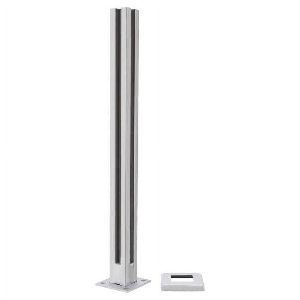 Glass Railing Post, 304 Stainless Corner Post 35.8” Cannot Add Handrail Version