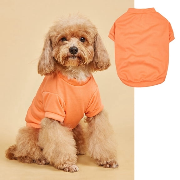 Cute Small Dog T Shirts Soft Polyester Dog Clothes Breathable Pet Puppy Cats Vest Spring Summer Pet Outfits Lightweight Summer For Small To Medium Puppy And Cats