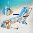 thumbnail image 7 of Fwttom Lounge Chair Towel Cover, Beach Chair Cover Beach Bag with Side Pockets Microfiber Lounge Chair Beach Towel Chair Cover, 7 of 7