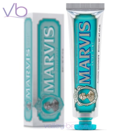 Marvis Anise Mint | Rich and Creamy Toothpaste with Spicy Peppermint Flavor, 85ml