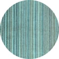 thumbnail image 1 of Ahgly Company Indoor Round Oriental Light Blue Modern Area Rugs, 3' Round, 1 of 4