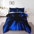 thumbnail image 2 of Erosebridal Boys Abstract Bedding Queen Comforter Set, Neon Geometry Down Comforter, Modern Fishion Stripe Decor, Reversible, 2 of 7