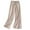Khaki, variant on Lmnyox Women's Wide Leg Cotton Linen Pants Casual Elastic Waist Trousers Summer Lightweight Palazzo Pants