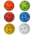thumbnail image 2 of Paquete de 6 Pelotas de Práctica Zulema para golf de Plástico Huecas de Flujo de 72 Mm, 2 of 6