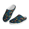 thumbnail image 2 of Rateoe Hawaiian Style Print Women's Men's Cotton Knit Slippers Lightweight Memory Foam Indoor House Shoes with Anti-Skid Sole-39/40, 2 of 7