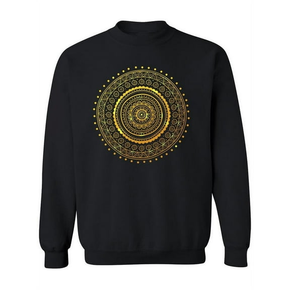 Ethnic Yellow Ornament African Sweatshirt Women -Image by Shutterstock, Female 5X-Large