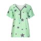 thumbnail image 5 of Blusa de manga corta con cuello en V y estampado informal para mujer Fridja hjk4740, 5 of 9