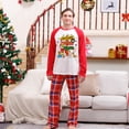 thumbnail image 5 of Conjuntos de pijamas navideños familiares a juego Grinch 2024, pijama de Grinch con parte superior y pantalones de pijama a cuadros, pijama de Grinch para niños y adultos para la familia, Hombres XXL, 5 of 5
