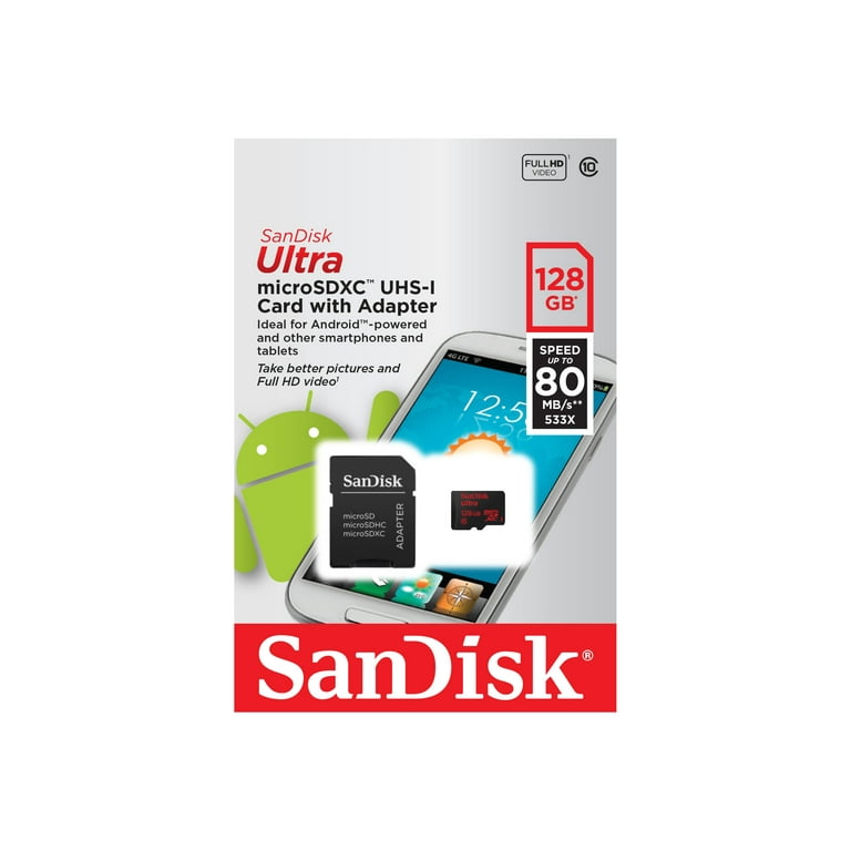 SanDisk 128GB ImageMate microSDXC UHS-1 - Up to 140MB/s -  SDSQUA4-128G-Aw6ka 