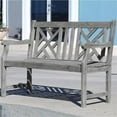 thumbnail image 5 of Vifah Renaissance Outdoor Bench in Gray, 5 of 5